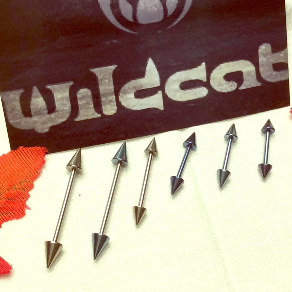 Wildcat Titanium Cone Barbells in 3 Cone Sizes